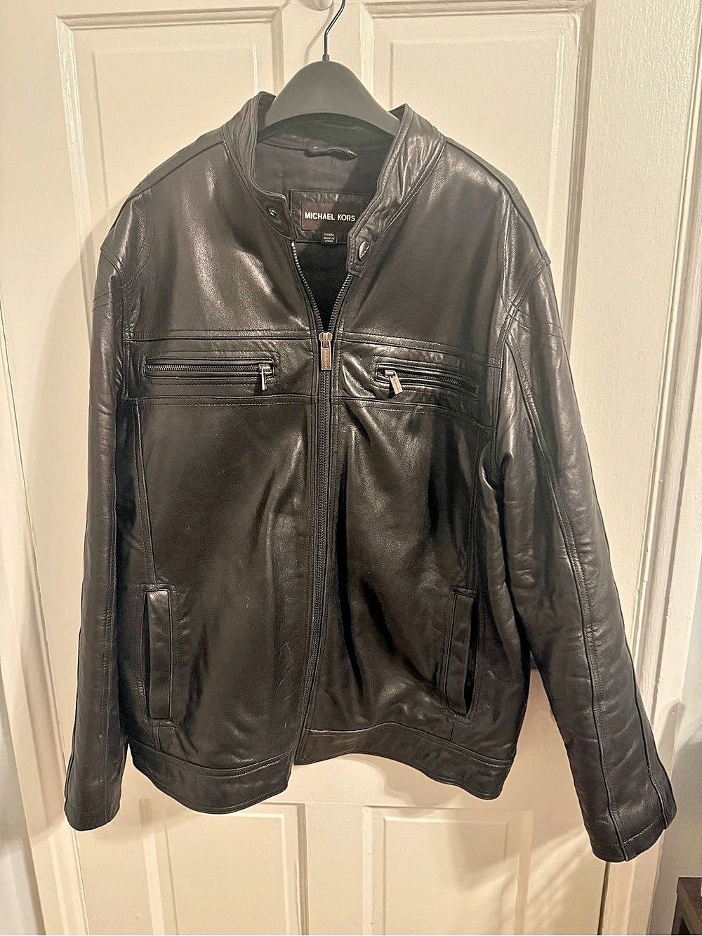 Michael Kors Men's Leather Jacket XL Black